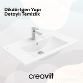 Su Etajerli Lavabo 80 cm Beyaz thumbnail 3