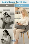 VISCORA Ergonomik Okuma Çalışma Minderi – Space Memory Foam – Bel & Boyun Destekli thumbnail 7