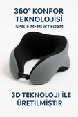 VISCORA Space Memory Foam Ortopedik Boyun Yastığı – Seyahat ve Ofis Kullanımı thumbnail 1