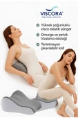 VISCORA Ortopedik Vücut Destek Minderi – Space Memory Foam -Yıkanabilir Kılıf – Ofis/Ev/Yatak thumbnail 3