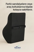 VISCORA Masaj Sistemli Ortopedik Sırt Minderi – Omurga Dostu Ergonomik Bel Desteği thumbnail 4