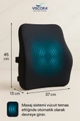 VISCORA Masaj Sistemli Ortopedik Sırt Minderi – Omurga Dostu Ergonomik Bel Desteği thumbnail 2