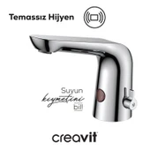 Çift Su Girişli Yandan Kumandalı Fotoselli Lavabo Armatürü thumbnail 3