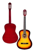 Midex CG-270SB Sunburst Renk Klasik Gitar 4/4 Yetişkin Boy Sap Ayarlı Full Set thumbnail 3