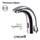 Fotoselli Lavabo Armatürü Çift Su Girişli AC/DC thumbnail 3