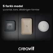 Ultra Yuvarlak Çanak Lavabo 45cm Beyaz thumbnail 6