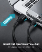 UGREEN USB-A - Micro USB Kablo, Nikel Kaplama, Siyah, 1.5 Metre, 60137 thumbnail 4