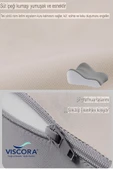 VISCORA Bacak Arası Yastık – Ortopedik Yan Yatış, Kalça ve Diz Destek Minderi 23x50x40 thumbnail 7