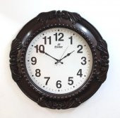 Eastar Mat Kahverengi Özel İthal Akar Makineli 62.5 cm Duvar Saati E2729 - 1