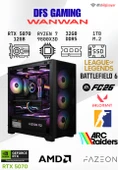 DFS GAMING WANWAN RYZEN 7 9800X3D-B650M-RTX 5070-32GB DDR5 RAM-1TB M.2 SSD-MASAÜSTÜ OYUNCU BİLGİSAYARI thumbnail 1