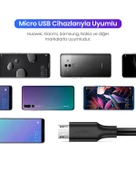 UGREEN USB-A - Micro USB Kablo, Nikel Kaplama, Siyah, 1.5 Metre, 60137 thumbnail 6