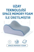VISCORA Omuz ve Sırt Destekli Minder–Space Memory Foam Yıkanabilir Kılıf-Kapalı Ambalaj Ofis/Ev/Kamp thumbnail 5