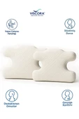 VISCORA 3D Ergonomik Güzellik Yastığı – Visco, Cilt Dostu & Kırışıklık Önleyici (40x60 cm) thumbnail 3