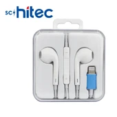 ScHitec E11 Tak Çalıştır Lightning Kulak İçi Mikrofonlu Kablolu Kulaklık Beyaz thumbnail 3