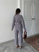 Uzun Kollu, Yakalı Dar Paçalı Kullanışlı Tulum thumbnail 2