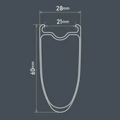 Shimano Dura-Ace C60 Karbon Jant Seti Tubeless WH-R9270-C60-TL Centerlock EWHR9270C60LFEREDB thumbnail 8