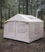 Yek Outdoor 210D Oxford 6-8 Kişilik 4 Mevsim Soba Çıkışlı Şişme Kamp Çadırı – Pompalı, 300x250x220 cm thumbnail 3