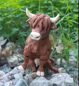 İnek 3D Oynar Eklem Hareketli Büyük Boy Maskot İnek Figür Oyuncak Biblo Yılbaşı Doğum Günü Hediye thumbnail 10