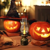 Hedies Işıklı Pilli Dekoratif Gaz Lambası (QRK-3589) thumbnail 3