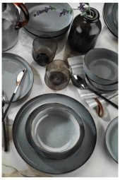 PEARL Mood 20 Cm Çukur Yemek Tabağı 6 Lı Mavi MOD20CK730P01 - 2