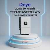 Deye 20 kW Trifaze LV Hibrit İnverter (Dahili Wifi ve Limiter) thumbnail 1