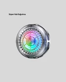 RGB LED Telefon Soğutucu Fan Yüksek Hızlı Soğutma Oyuncu Cooler thumbnail 3