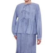 Fiyonk Detaylı Ceketli Elbise thumbnail 5