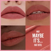 Maybelline NY Serum Etkili Hyalüronik Asit ve Besleyici Yağ İçeren Ruj - 002 Maybe It's thumbnail 3