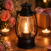 Hedies Işıklı Pilli Dekoratif Gaz Lambası Büyük Boy (QRK-BIB-0382) thumbnail 3