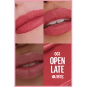 Maybelline NY Serum Etkili Hyalüronik Asit ve Besleyici Yağ İçeren Ruj - 003 Open Late thumbnail 10