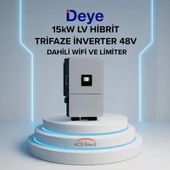 Deye 15 kW Trifaze LV Hibrit İnverter (Dahili Wifi ve Limiter) thumbnail 1