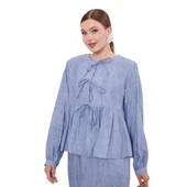 Fiyonk Detaylı Ceketli Elbise thumbnail 3