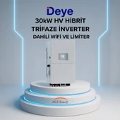 Deye 30 kW Trifaze HV Hibrit İnverter (Dahili Wifi ve Limiter) thumbnail 1