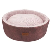 Lepus Mia Donut Köpek ve Kedi Yatak Bordo thumbnail 1