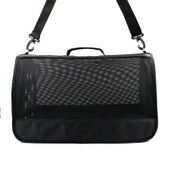 Lepus Mesh Bag Kedi Köpek Taşıma Çantası Siyah thumbnail 2