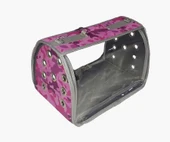 Lepus Kedi ve Köpek Şeffaf Fly Bag Çanta Ekstra Pembe 25x40x25 Cm thumbnail 2