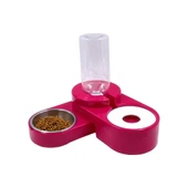 Miapet Köşeli Ayarlanabilir Hazneli Çelik Taslı Kedi Köpek Mama ve Su Kabı Seti Mor 1000 ml thumbnail 4