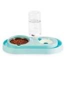 Tineke Hazneli Çelik Taslı Kedi Köpek Mama ve Su Kabı Seti 500 ml thumbnail 1