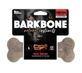 BarkBone Original Bacon Aromalı Bitmeyen Köpek Çiğneme Kemiği Büyük Boy 20 Cm thumbnail 1