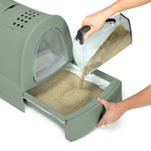 Imac Zuma 2nd Lıfe Torbalı Kapalı Kedi Tuvaleti Yeşil 56x40x42,5 Cm thumbnail 2
