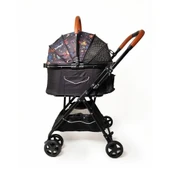 Zampa Bottas Kedi Köpek Taşıma Arabası Siyah 48x80x99 Cm thumbnail 2