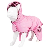 Max Molly Duckling Köpek Bornozu Pembe Medium thumbnail 3