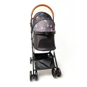 Zampa Bottas Kedi Köpek Taşıma Arabası Siyah 48x80x99 Cm thumbnail 1