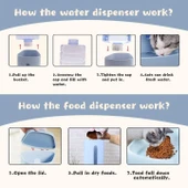 Nunbell Damacana Kedi Köpek Mama Kabı 30X22X31,5 Cm thumbnail 2