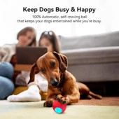 Cheerble Şarjlı Akıllı İneraktif Köpek Oyun Topu Kırmızı Small 5.5 Cm thumbnail 5