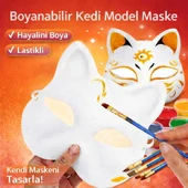 Boyanabilir Kedi Model Maske – Kendi Tasarımını Oluştur thumbnail 1
