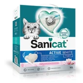 Sanicat Active White Lotus Çiçeği Kokulu Doğal Kedi Kumu 10 Lt thumbnail 1