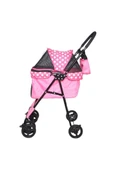 Zampa Perez Kedi Köpek Arabası Pembe 42x63x89 Cm thumbnail 3