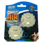 Chuckit! Max Glow Air Fetch Gece Parlayan 2 Li Köpek Oyun Topu Küçük Boy 5 Cm thumbnail 1