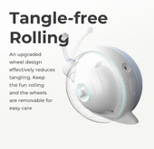 Cheerble Şarjlı Akıllı İneraktif Kedi Salyangoz Oyuncağı Mavi 7X5X5,8 Cm thumbnail 3